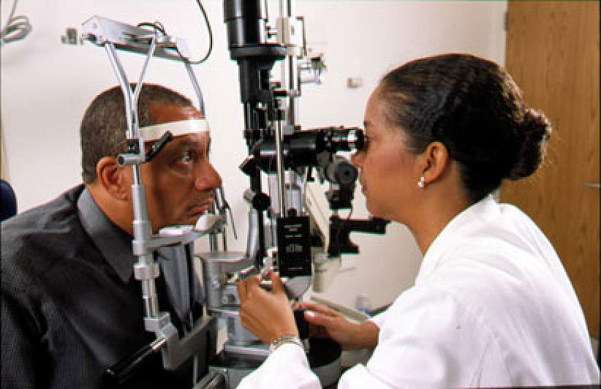 Image of an eye exam