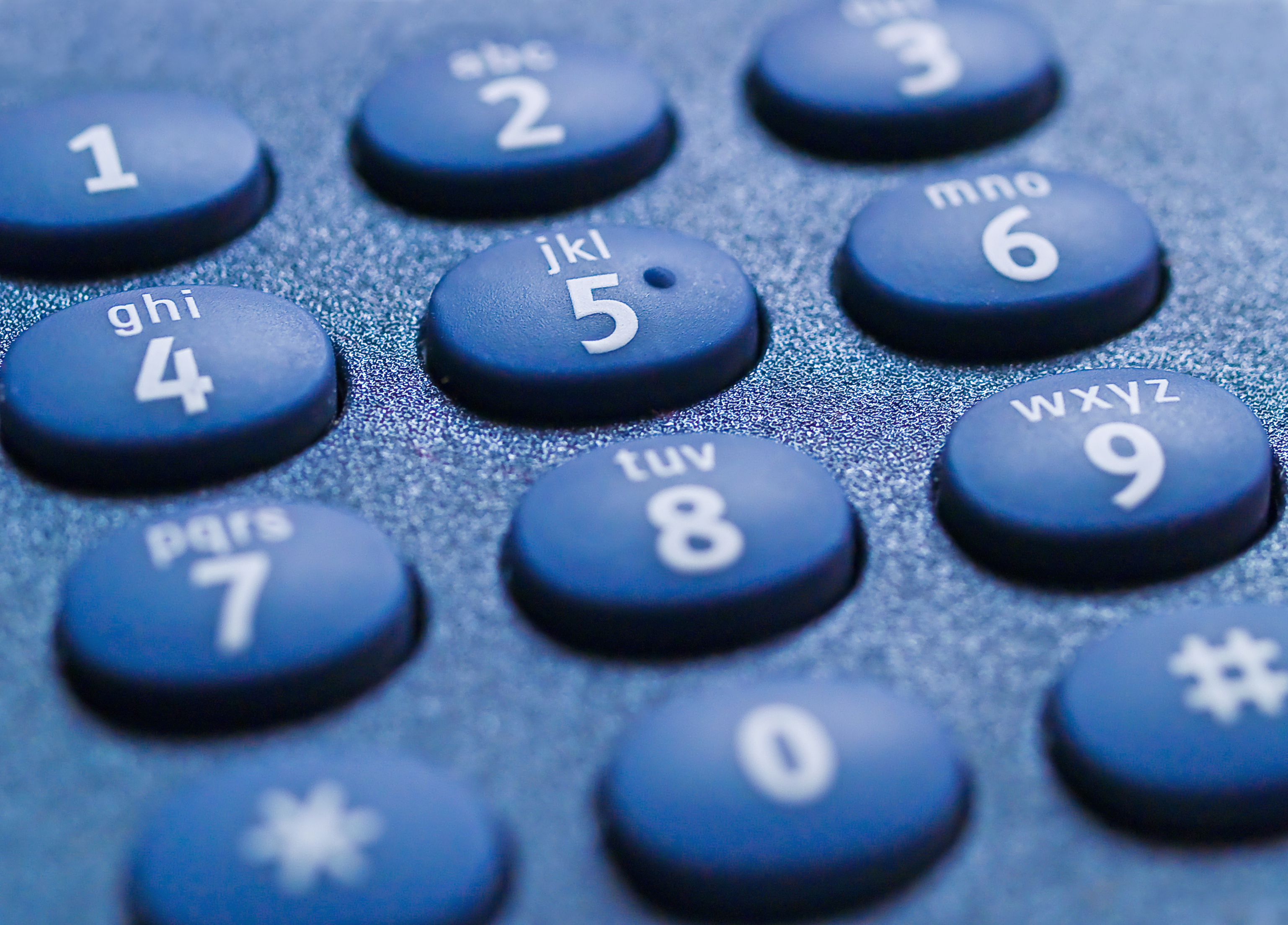 Close-up of a telephone keypad.