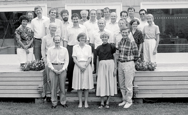 Francis Collins and others at the Banbury meeting, Cold Spring Harbor Laboratory