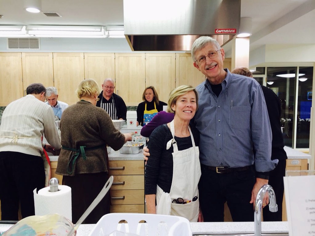 Francis Collins and Diane Baker