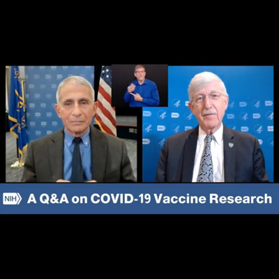 Dr. Fauci and Dr. Collins on Facebook live