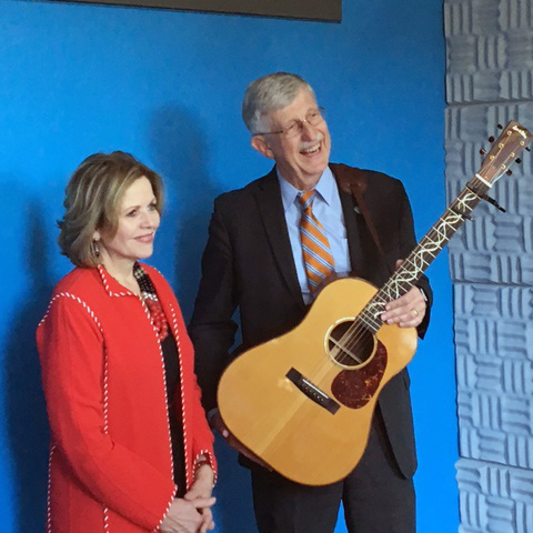 Dr. Collins and Renée Fleming