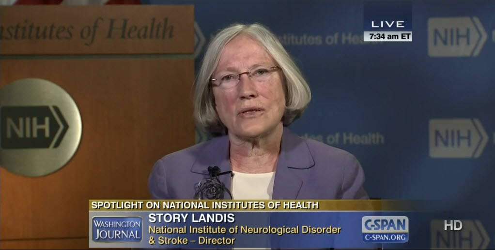 video screenshot of Dr. Story Landis.