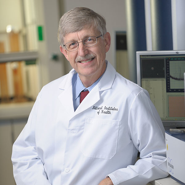 Dr. Collins in his lab in 2009