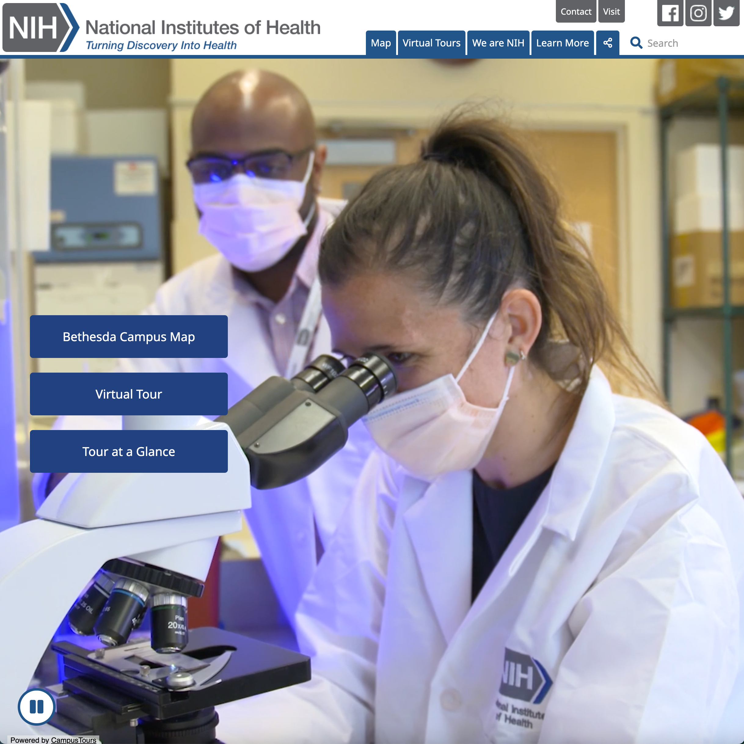 NIH Virtual Tour screenshot