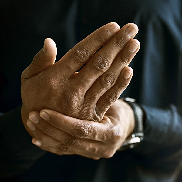 A close-up of hands