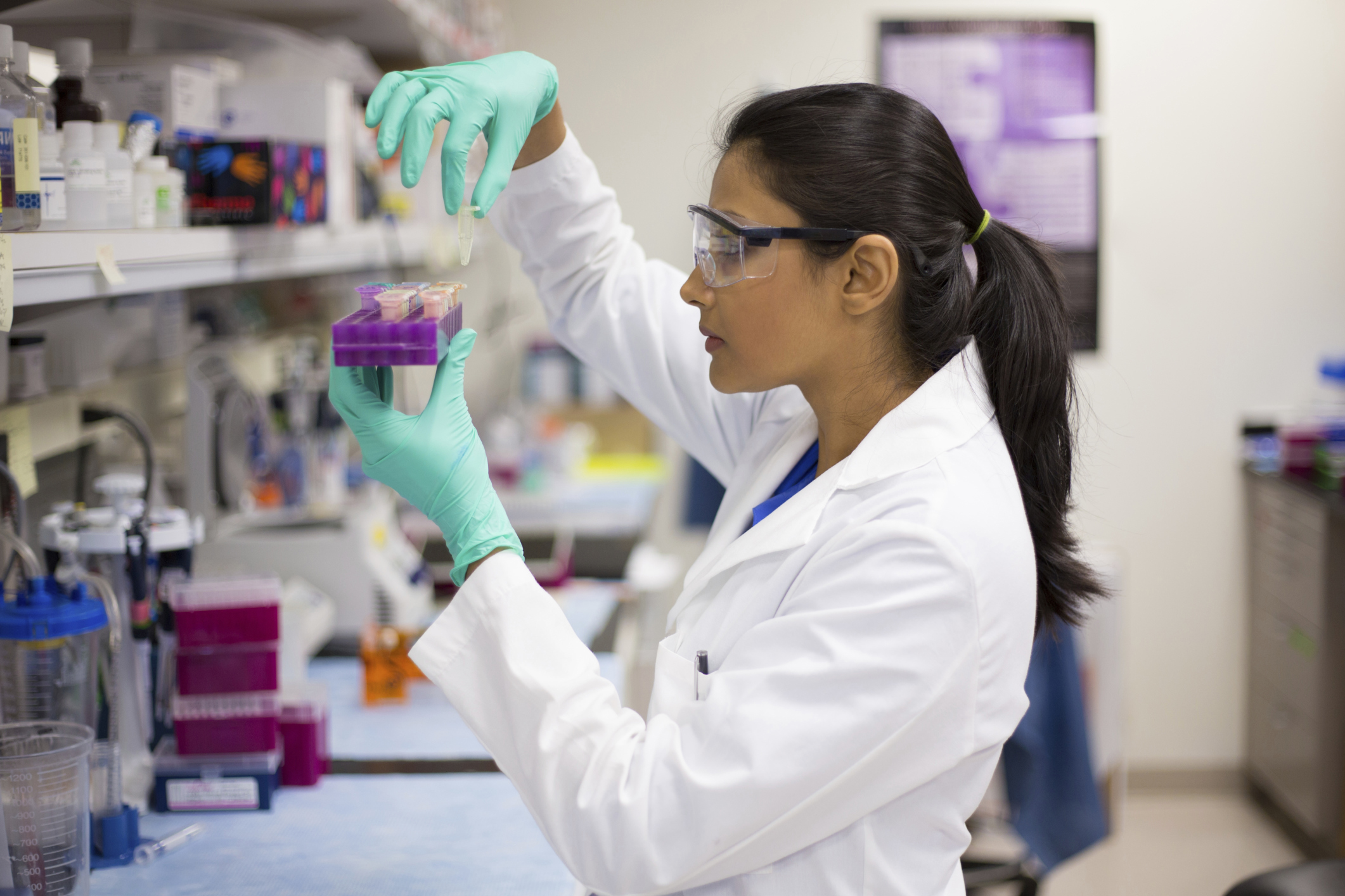 A young female researcher