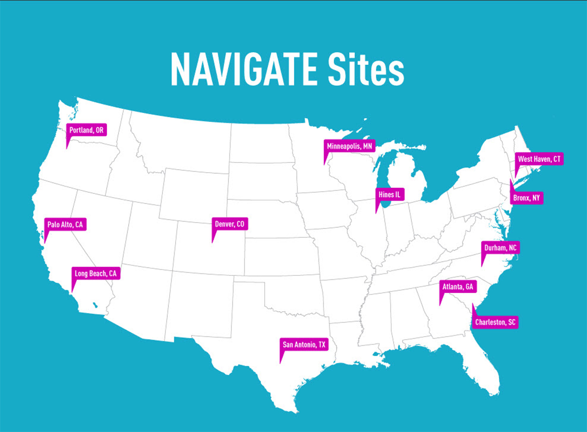 Map of NAVIGATE sites