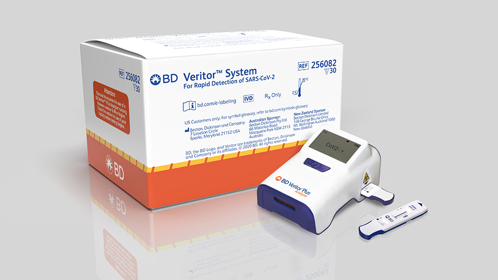BD Veritor™ System for Rapid Detection of SARS CoV 2. The lateral flow immunoassay with a reader delivers electronic results intended to be used in point-of-care settings.