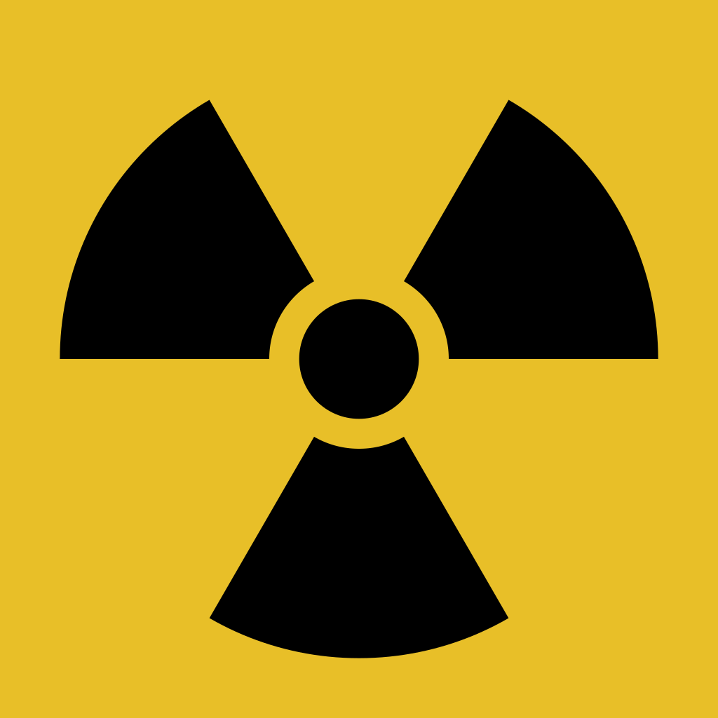 Image of a radiation warning symbol.