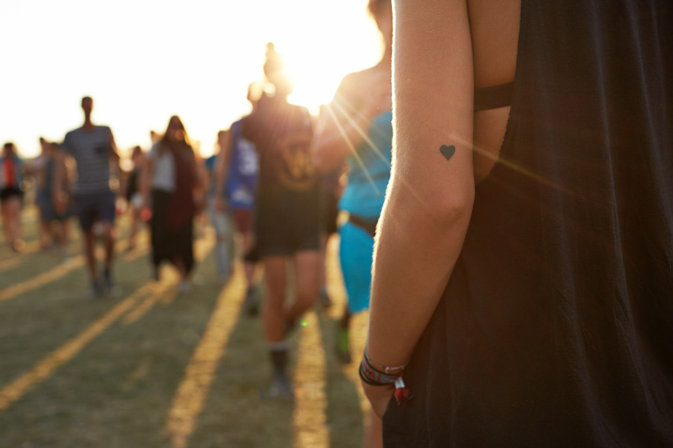 Image of people at an outdoor music festival