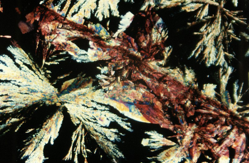 Image of multicolored crystals