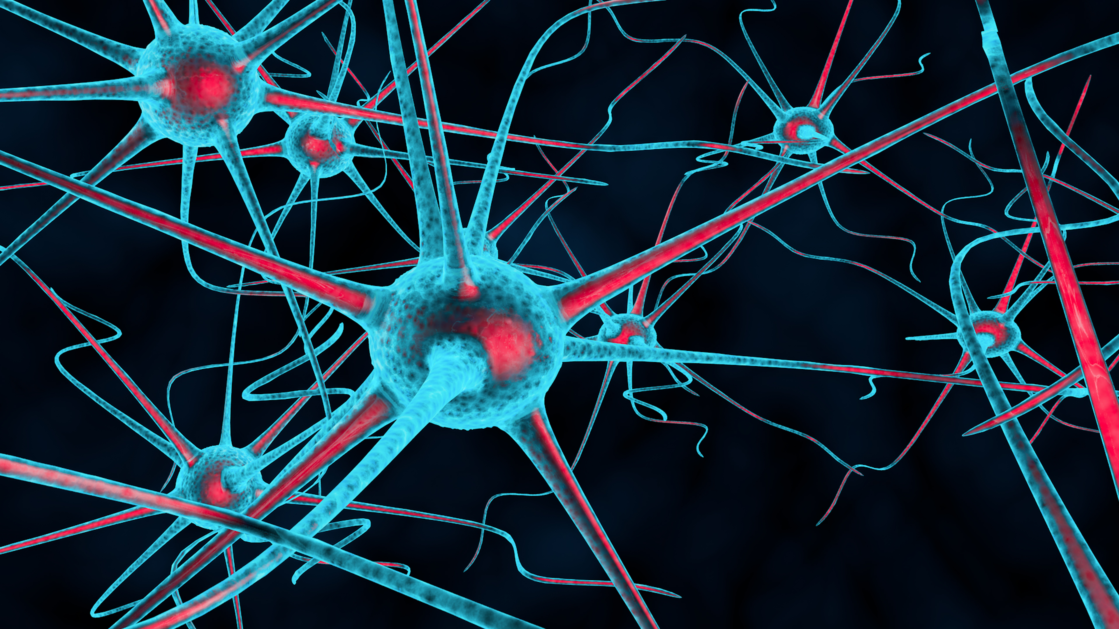3D illustration of sensitized nerves