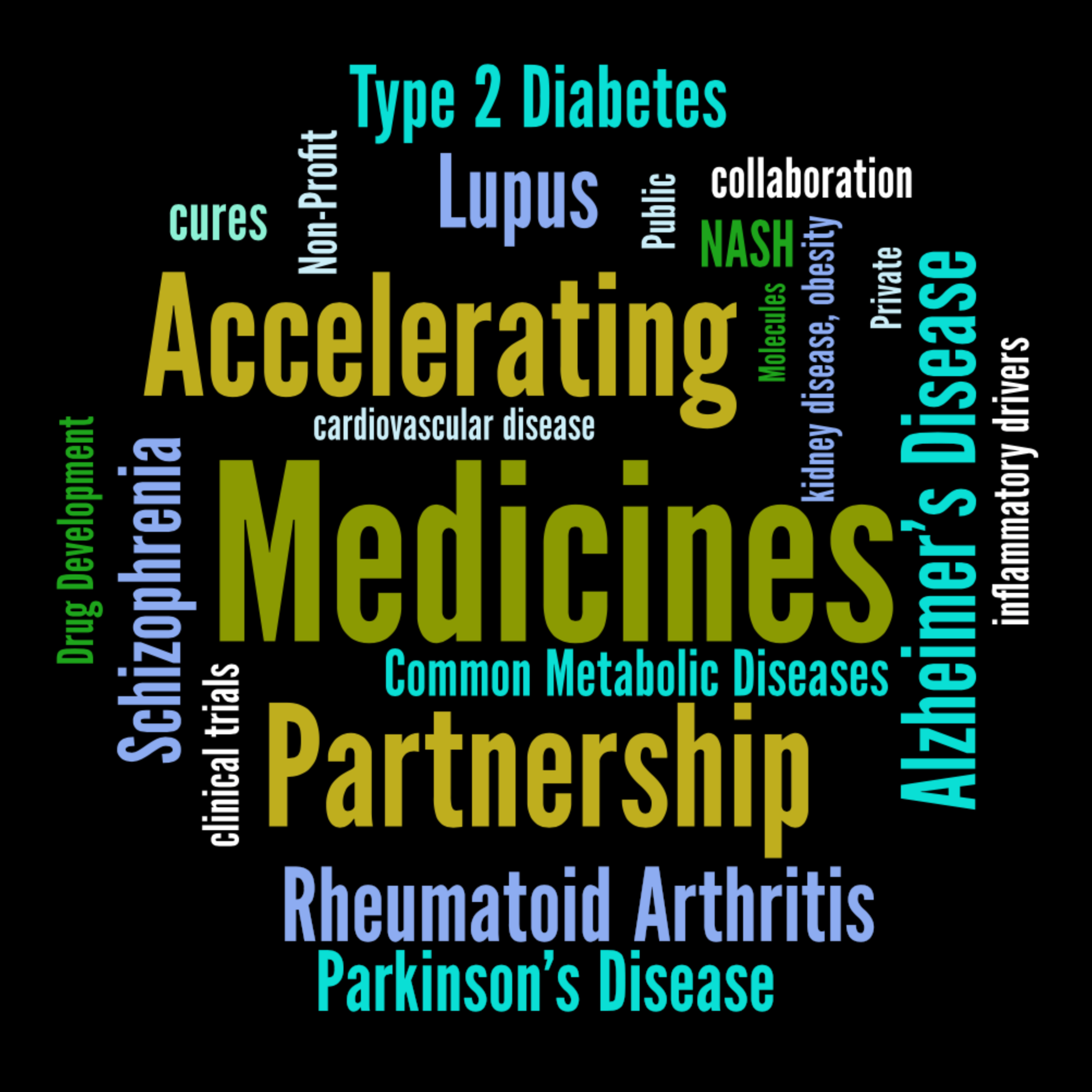 Accelerating Medicines Partnership Word Cloud