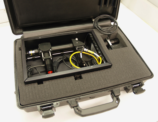 Portable cancer screening briefcase.