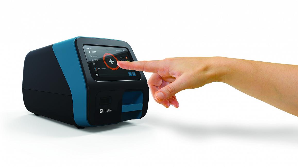 Quidel’s Sofia 2 point-of-care instrument delivers test results for COVID-19 in 15 minutes. Quidel