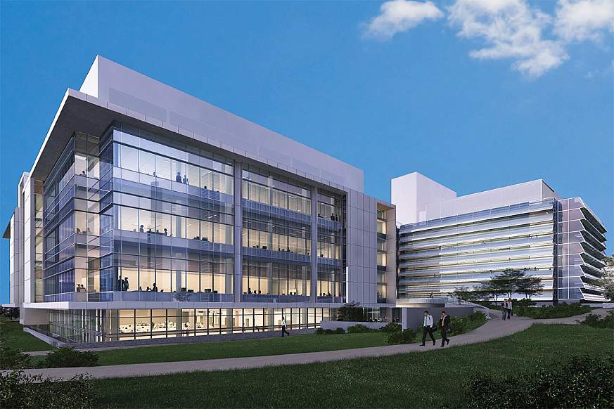 Outside view of the John Edward Porter Neuroscience Research Center