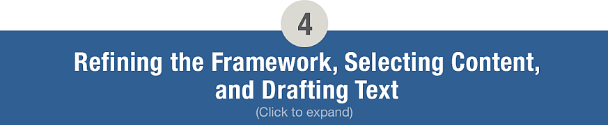 4. Refining the Framework, Selecting Content, and Drafting Text