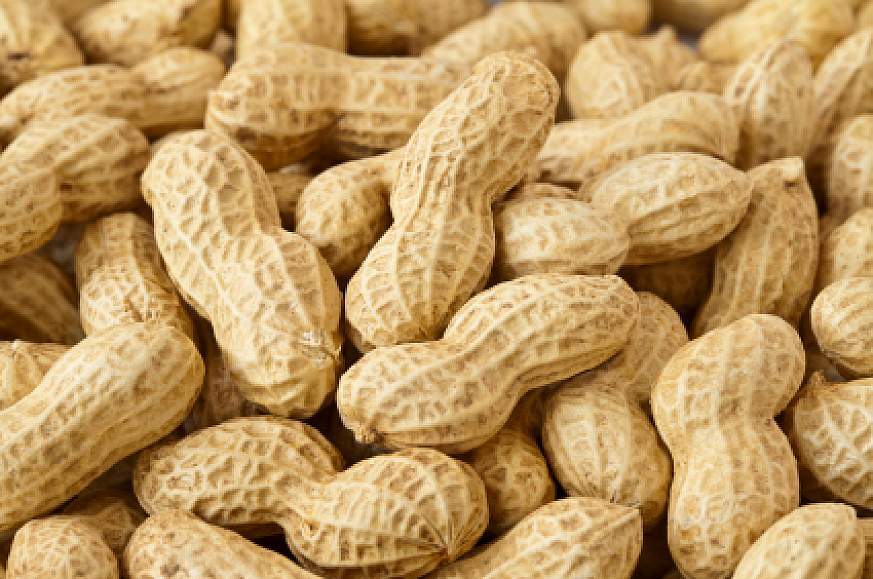 Pile of peanuts.