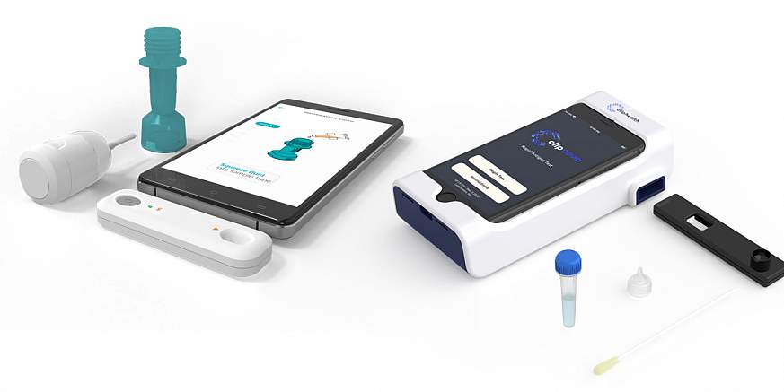 Ellume’s COVID-19 home test and Luminostic's Clip COVID Rapid Antigen Test