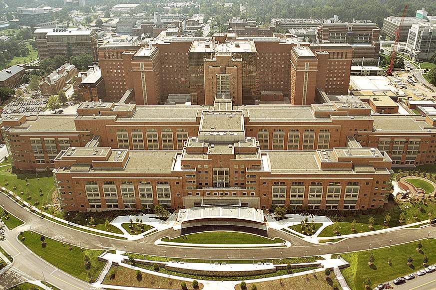 Aerial view of the Clinical Research Center.