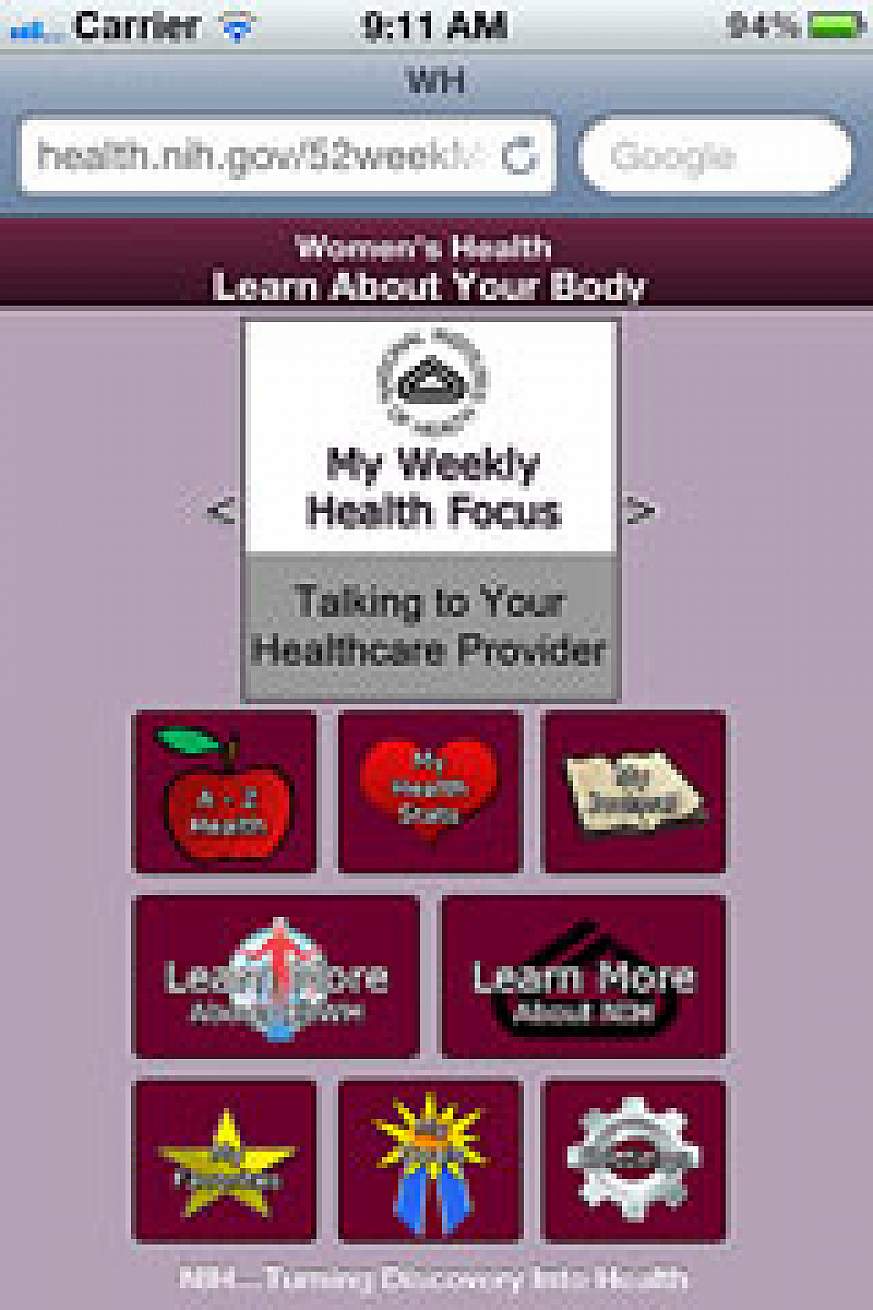 52 Weeks for Women’s Health app 