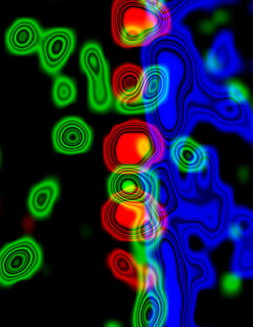 Conceptual illustration of nuclear pores in astrocytes