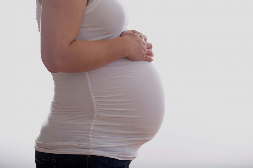 Image of a pregnant woman .