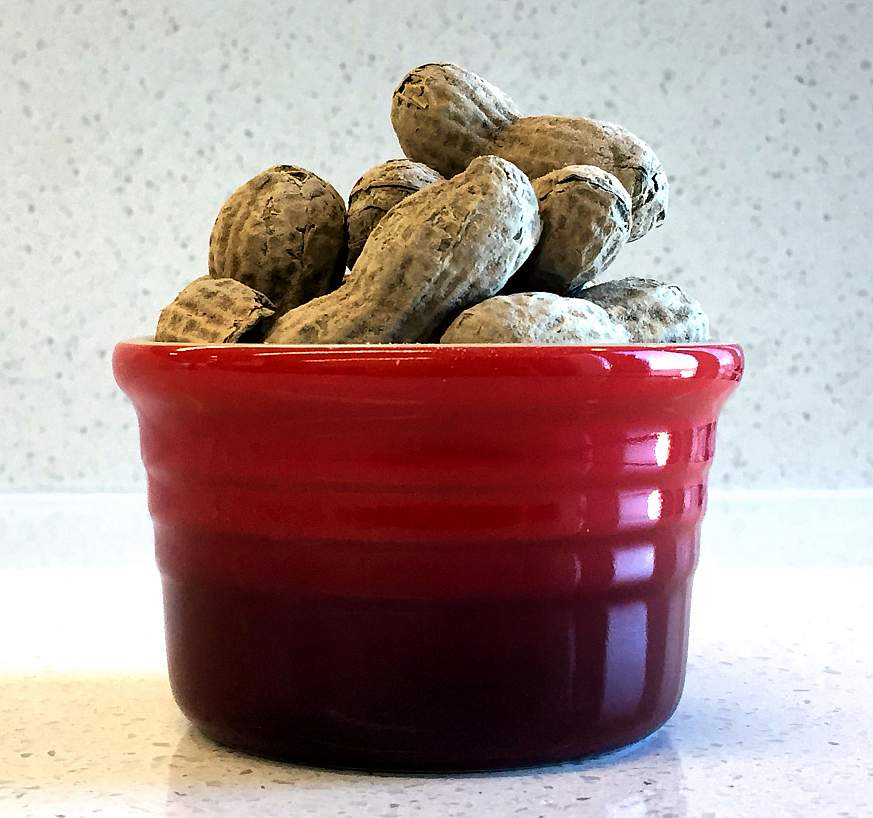 Image of a bowl of peanuts.