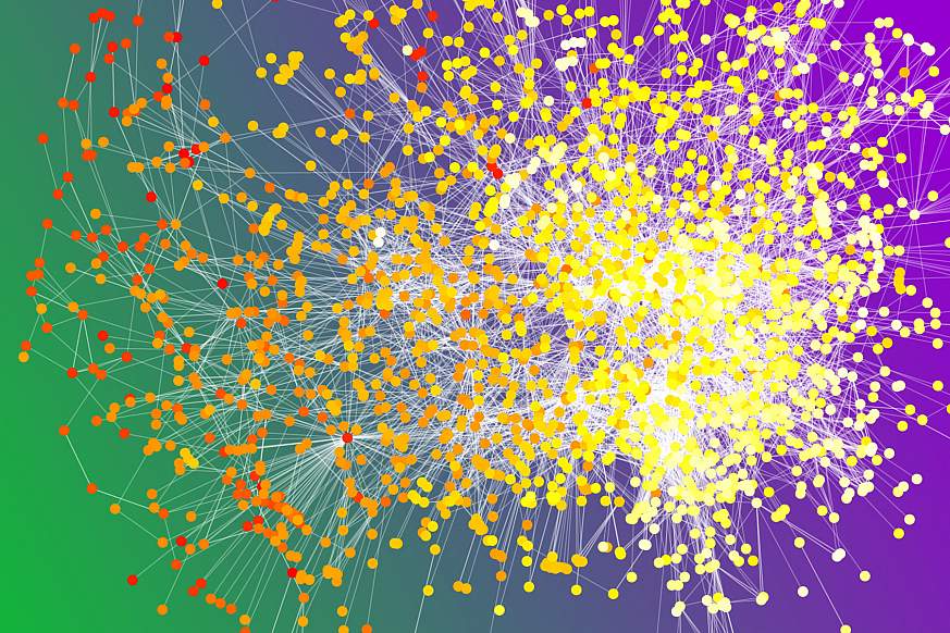 Chart of chemotherapy ward co-presence network