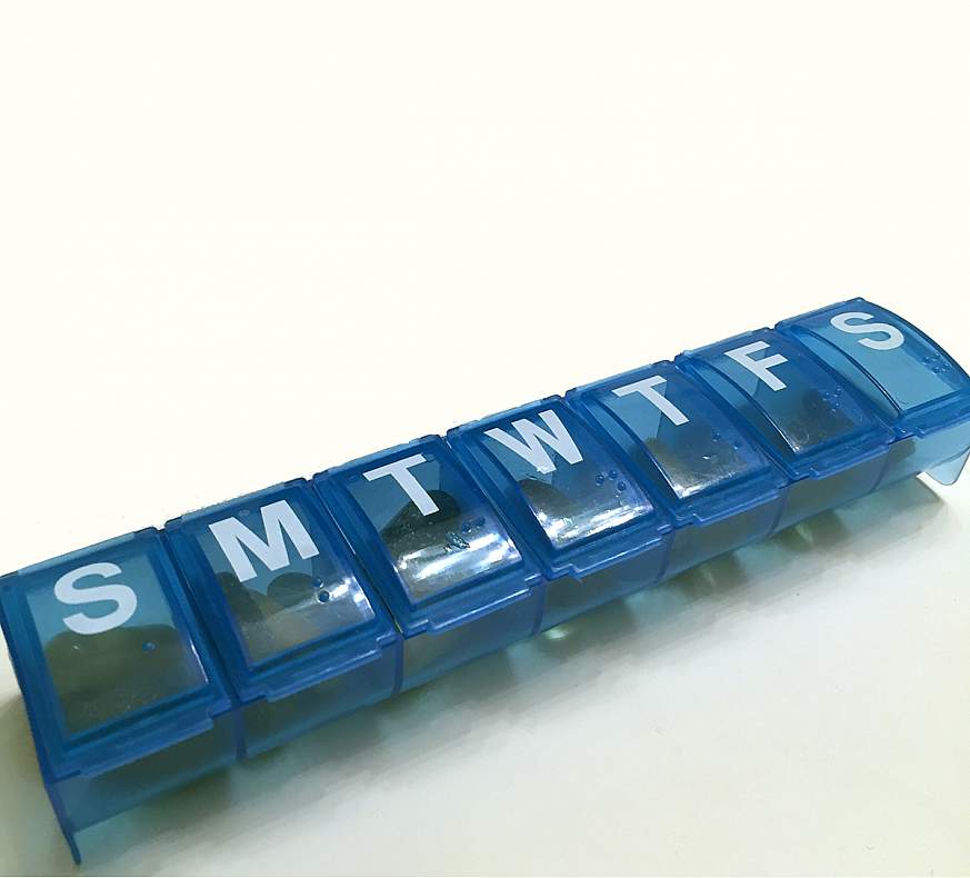 plastic medication organizer