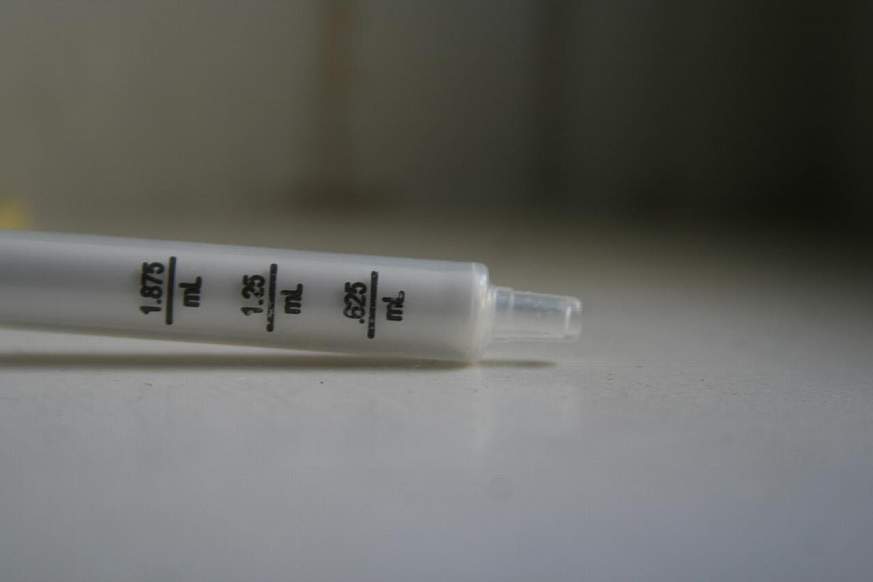 Medicine syringe for a baby 