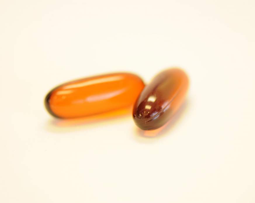 Image of a fish oil capsule