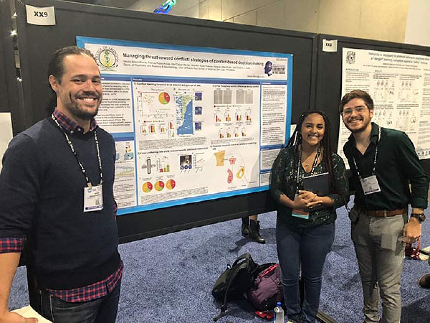 Image of trainees at a poster session.