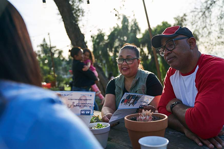 Image of attendees at a community event