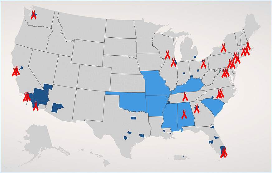 Map of the U.S.