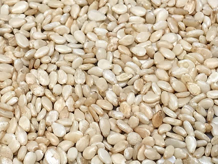 Sesame seeds. 