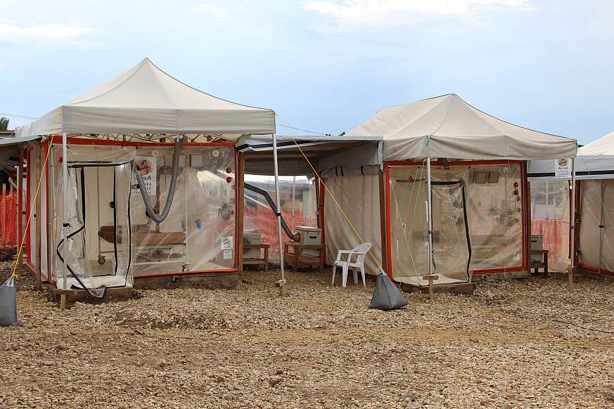 Ebola treatment center (ETC) in Beni, Democratic Republic of the Congo.