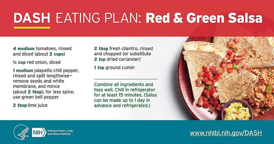 DASH Eating Plan: Red & Green Salsa Recipe