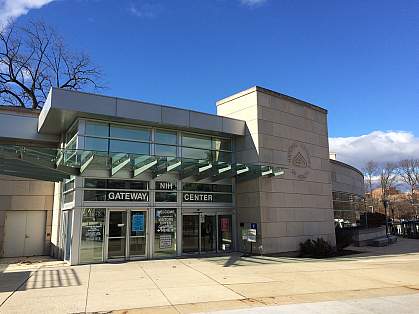 Entrance to the NIH Gateway Center.