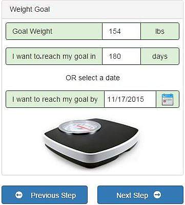 Body Weight Planner screen shot