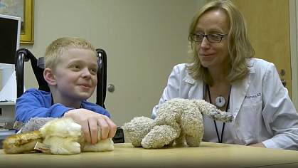 Image of a doctor and patient