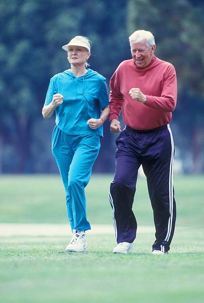 photo of a happy elderly couple