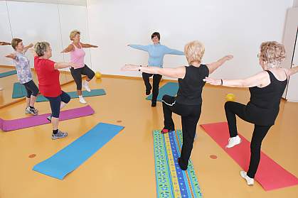 Photo of older women exercising