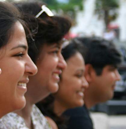 a group of people from India