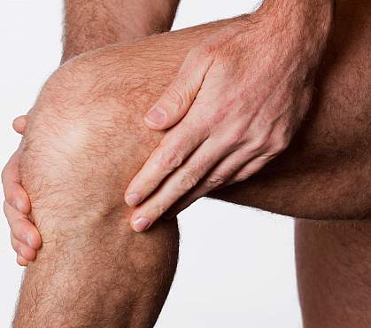 Photo of a man's knee