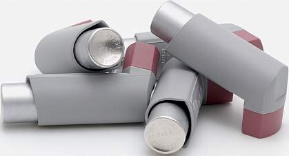 Photo of several asthma inhalers