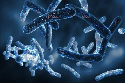 Illustration of Mycobacterium tuberculosis