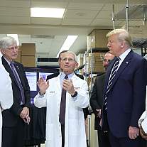 President Donald Trump visits NIH 