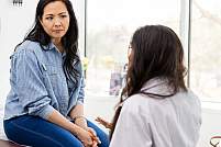 image of a woman speaking with a doctor